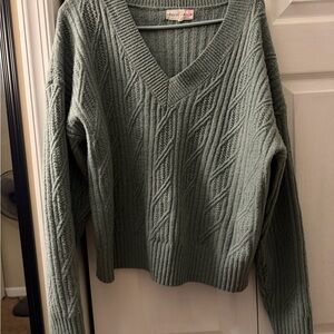 H&M V-Neck Sweater - Sage Green